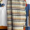 [Dim light] Cotton 3PC Vermicelli-Quilted Plaid Patchwork Quilt Set (Full/Queen Size)